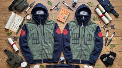Hidden Leaf Elite Ninja Full-Zip Stealth Hoodie