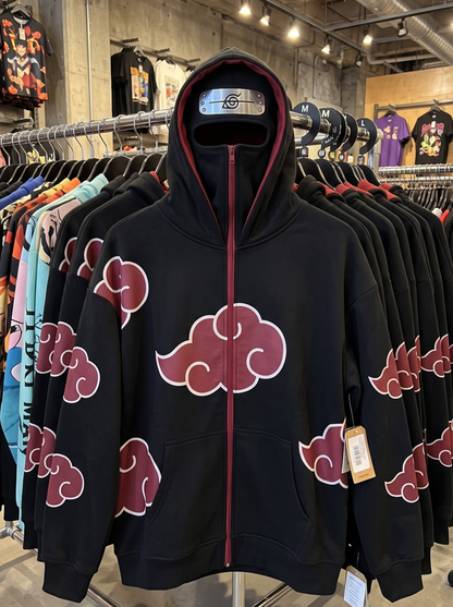 The Rogue Ninja Full-Zip Stealth Hoodie - Anime Streetwear