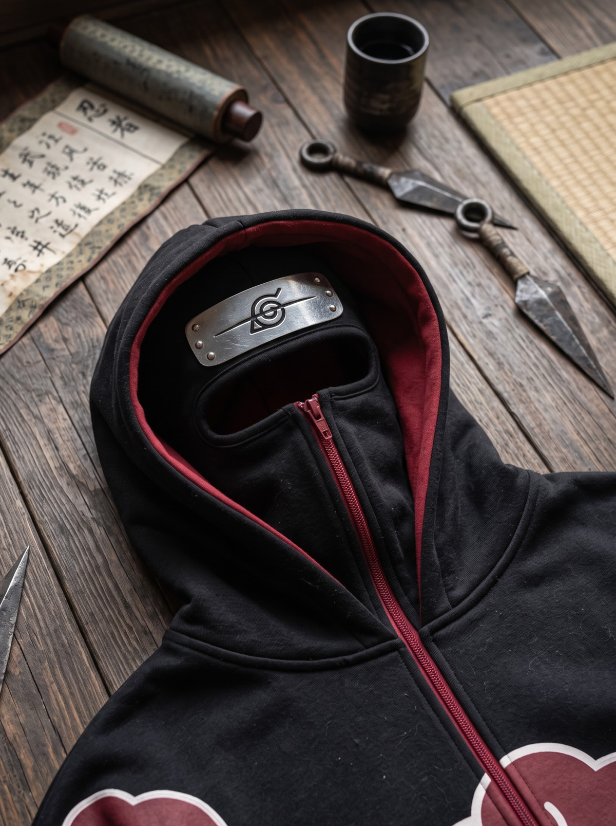 The Rogue Ninja Full-Zip Stealth Hoodie - Anime Streetwear