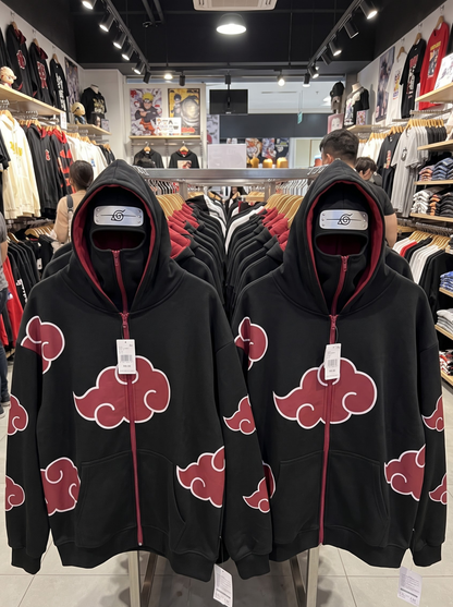 The Rogue Ninja Full-Zip Stealth Hoodie - Anime Streetwear