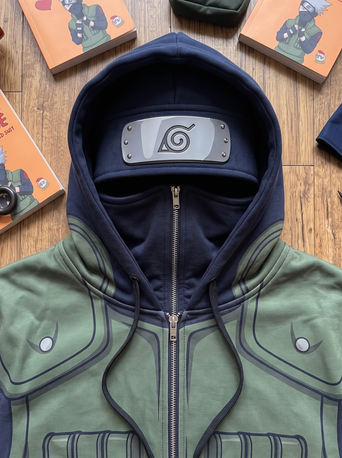 Hidden Leaf Elite Ninja Full-Zip Stealth Hoodie