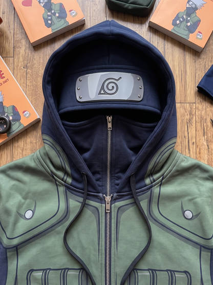 Hidden Leaf Elite Ninja Full-Zip Stealth Hoodie