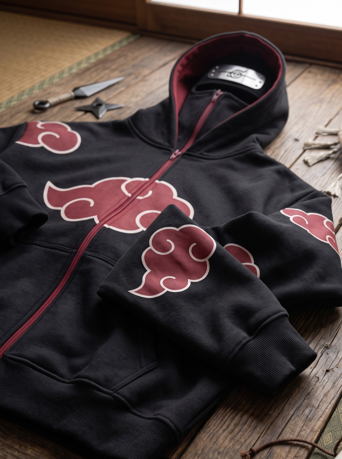 The Rogue Ninja Full-Zip Stealth Hoodie - Anime Streetwear