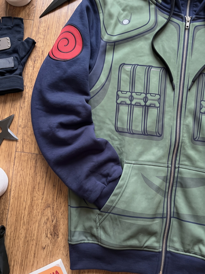 Hidden Leaf Elite Ninja Full-Zip Stealth Hoodie